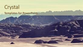  Presentation with mountain - Audience pleasing PPT theme consisting of soil salinity - mountain plateau la puna northern backdrop and a  colored foreground