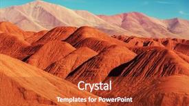  Presentation with wudang mountain - Beautiful theme featuring soil salinity - mountain plateau la puna northern backdrop and a tawny brown colored foreground