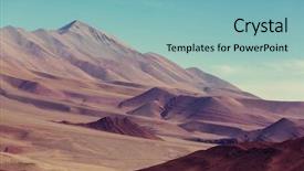  Presentation with mountain - Audience pleasing PPT theme consisting of soil salinity - mountain plateau la puna northern backdrop and a light blue colored foreground