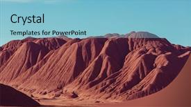  Presentation with mountain - Amazing PPT layouts having soil salinity - mountain plateau la puna northern backdrop and a  colored foreground