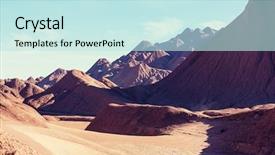  Presentation with smokey mountain - Colorful slides enhanced with soil salinity - mountain plateau la puna northern backdrop and a  colored foreground