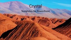  Presentation with mountain - Colorful theme enhanced with soil salinity - mountain plateau la puna northern backdrop and a  colored foreground