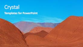  Presentation with mountain - Beautiful PPT layouts featuring soil salinity - mountain plateau la puna northern backdrop and a  colored foreground