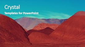  Presentation with mountain - Presentation theme having soil salinity - mountain plateau la puna northern background and a  colored foreground