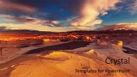  Presentation with photovoltaic mountain - Beautiful slides featuring soil salinity - mountain plateau la puna northern backdrop and a red colored foreground