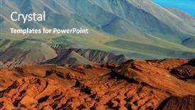  Presentation with mountain - Amazing slide deck having soil salinity - mountain plateau la puna northern backdrop and a teal colored foreground