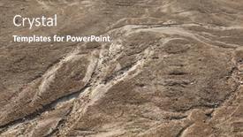  Presentation with soil erosion - Slide deck with soil-sand-erosion-texture-illustration background and a coral colored foreground