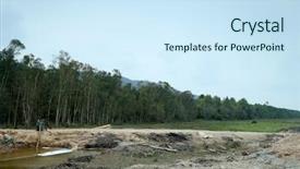  Presentation with water farming - Audience pleasing slides consisting of soil water wind - deforestation to create more land backdrop and a cool aqua colored foreground