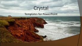  Presentation with soil red - Audience pleasing PPT theme consisting of soil water wind - red cliff in havre aubert backdrop and a lemonade colored foreground