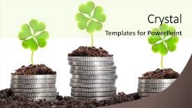  Presentation with soil - Slide set having old paper - background boy sitting in vintage background and a soft green colored foreground