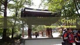 Presentation with buddhism - Theme having sokcho-june-06-tourists-local background and a tawny brown colored foreground