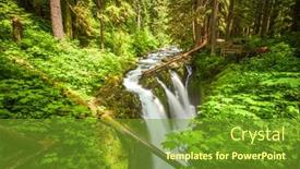  Presentation with sol - Beautiful presentation featuring sol-duc-falls-in-olympic backdrop and a tawny brown colored foreground