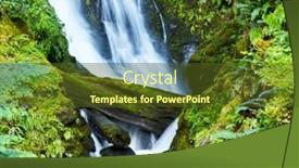  Presentation with sol - Presentation having sol duc waterfall background and a tawny brown colored foreground