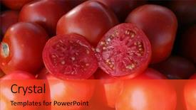  Presentation with market - Amazing PPT theme having solanaceae - farmers market series fresh picked backdrop and a  colored foreground