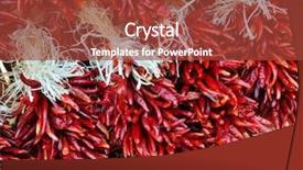 Presentation with peppers - Audience pleasing slides consisting of solanaceae - stands of red chili peppers backdrop and a red colored foreground