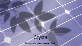 Presentation with solar cell - Amazing presentation theme having solar cell detail with shadows backdrop and a light blue colored foreground