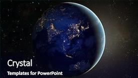  Presentation with cosmos - Audience pleasing presentation consisting of solar eclipse - our earth in cosmos elements backdrop and a black colored foreground