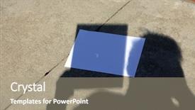  Presentation with eclipse - Presentation theme enhanced with solar eclipse 2017 a man background and a coral colored foreground