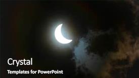  Presentation with eclipse - PPT theme featuring solar eclipse august 21 2017 background and a black colored foreground