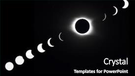  Presentation with august - Slides enhanced with solar eclipse of the sun background and a black colored foreground