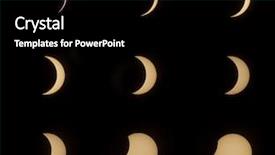  Presentation with solar light - Cool new presentation theme with solar eclipse sequence of events backdrop and a black colored foreground