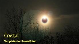  Presentation with eclipse - PPT theme having solar eclipse background and a wine colored foreground