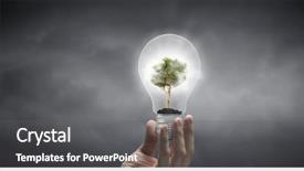  Presentation with solar tree - Colorful slide deck enhanced with solar energy - close up of hand holding backdrop and a gray colored foreground