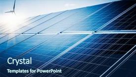  Presentation with china shanghai - PPT theme enhanced with solar energy - future electrical production shanghai china background and a ocean colored foreground