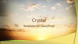  Presentation with sun energy - Slides consisting of solar energy agriculture - beatiful morning field with bright background and a lemonade colored foreground