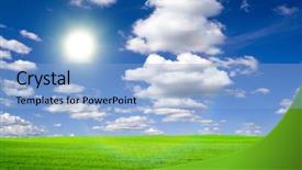  Presentation with jesus the bright morning star - Cool new slides with solar energy agriculture - beatiful morning field with bright backdrop and a  colored foreground