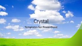  Presentation with blue sky - Slides enhanced with solar energy agriculture - beautiful spring field background and a  colored foreground