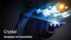  Presentation with free energy - Theme enhanced with solar energy free - image of businessperson holding sun background and a  colored foreground