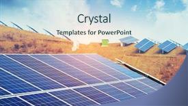  Presentation with solar power - Slide deck having solar energy modern electric power background and a light blue colored foreground