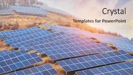  Presentation with solar power - Audience pleasing PPT theme consisting of solar energy modern electric power backdrop and a lemonade colored foreground