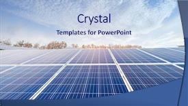  Presentation with solar power - Theme featuring solar energy modern electric power background and a light blue colored foreground