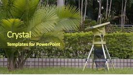  Presentation with energy solar - Amazing PPT theme having solar energy mosquito catching machine backdrop and a tawny brown colored foreground