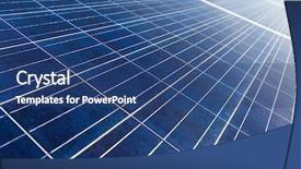  Presentation with solar energy - Audience pleasing slides consisting of solar energy panel under blue backdrop and a  colored foreground