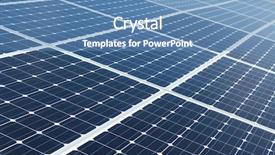  Presentation with solar panel - Cool new presentation with solar energy panel backdrop and a teal colored foreground