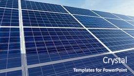  Presentation with energy solar - Cool new PPT layouts with solar energy panel backdrop and a ocean colored foreground