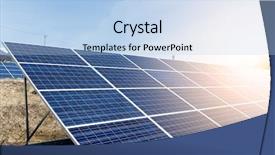  Presentation with solar panel - Beautiful PPT layouts featuring solar energy panel backdrop and a light blue colored foreground