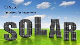  Presentation with energy solar - Beautiful PPT layouts featuring solar energy panels against sunny backdrop and a light blue colored foreground