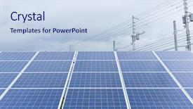  Presentation with solar power - Amazing PPT layouts having solar-energy-power-station backdrop and a sky blue colored foreground