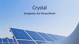  Presentation with solar power plant - Audience pleasing PPT theme consisting of solar energy solar energy power backdrop and a light blue colored foreground