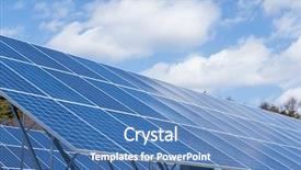  Presentation with solar energy - Theme having solar energy background and a teal colored foreground