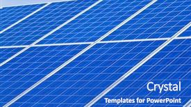  Presentation with smart objects - Slide set featuring solar farm - objects background and a  colored foreground