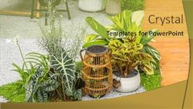  Presentation with solar light - Presentation theme featuring solar-garden-light background and a yellow colored foreground