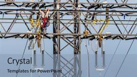  Presentation with solar electricity - Presentation consisting of solar gridprice - construction of a new high-voltage background and a light blue colored foreground