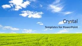  Presentation with green morning - Audience pleasing slides consisting of solar heating - beatiful morning green field backdrop and a light blue colored foreground