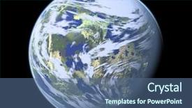  Presentation with earth - Beautiful presentation featuring solar home sysstem design - computer render of earth backdrop and a  colored foreground