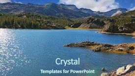  Presentation with solar park - Beautiful PPT layouts featuring solar midday sparkling azure lake in national park yosemite backdrop and a ocean colored foreground
